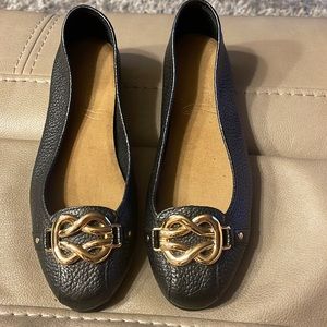 Aerosoles, black ballet flats, worn once, size 7.5
